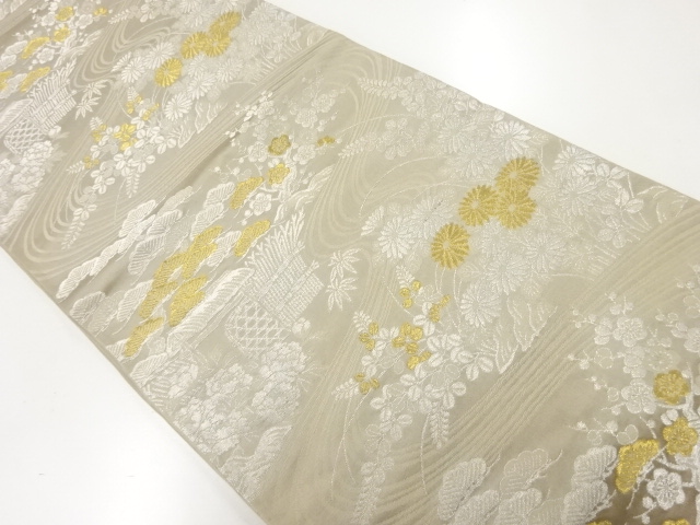 JAPANESE FUKURO OBI / WOVEN STREAM